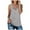 Grey, variant on Women's Camisole Tank Top Blouse Solid Buttons Color Undershirt