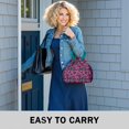thumbnail image 6 of Pioneer Flower Floral Print Pattern Drawstring Lunch Bag Women - Drawstring Lunch Bag Insulated for Work Office - Stain-Resistant Large Lunchbags for Women with Multi-Pockets, 6 of 6