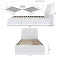 thumbnail image 4 of Nexera Paris 3 Drawer Storage Bed and Headboard, White, 4 of 8