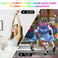 thumbnail image 4 of MesaSe Réveil Miroir Réveil Numérique avec Température Humidité 3 Niveaux de Luminosité Réveil Alimenté par USB avec Fonction de Rappel de Répétition Réveil LED RVB Coloré pour la Maison, 4 of 10