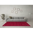 thumbnail image 3 of Ahgly Company Indoor Round Abstract Pink Contemporary Area Rugs, 4' Round, 3 of 4
