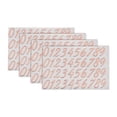 thumbnail image 1 of 4 Hojas de Calcomanías de Números 0.39" Calcomanías de Números Mini 3D Autoadhesivas de Aleación (Oro Rosa), 1 of 7