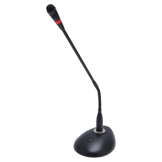 Micrófono De Escritorio, Micrófono De Condensador De Cuello De Cisne De ángulo Ajustable Luz Indicadora Multifuncional Cardioide Fácil Configuración Para Conferencias