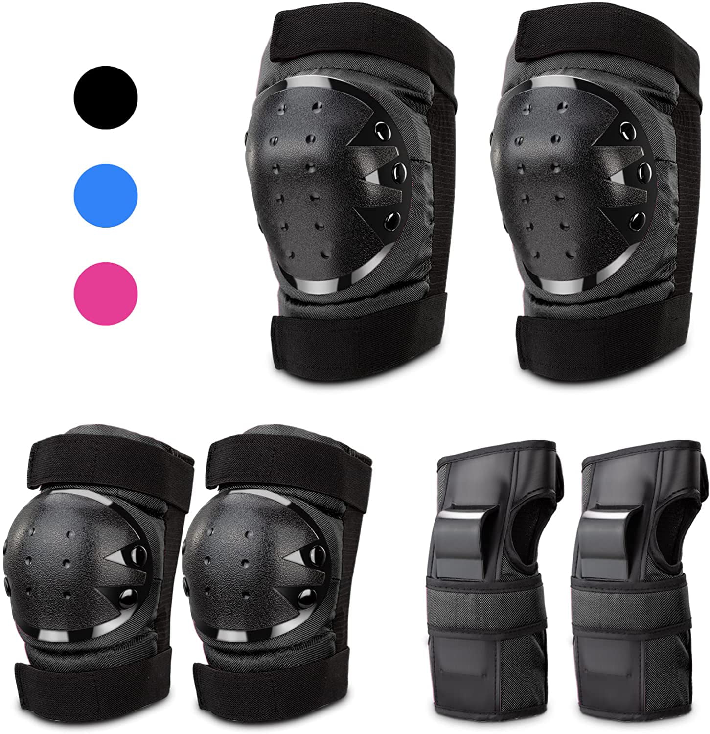 Cycling,Skateboard. Inline Skatings IPSXP Kids/Youth Knee Pad Elbow Pad Guard Protective Gear Set for Roller Skates 