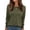 Army Green, variant on SOMER Womens Tops Fall Long Sleeve Shirts Business Dressy Casual Blouses for Women Pleated Trendy Tops 2025