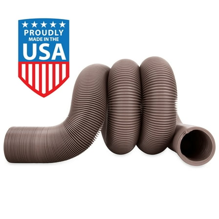 Camco 20-Foot RV Sewer Hose - Brown, 15 Mils of HTS Vinyl (39631)