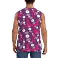 thumbnail image 4 of Saiise Vintage Vinyl Record Print Men's Tank Top: Sleek Sleeveless Tee for Casual Sports and Beach Occasions-3X-Large, 4 of 7