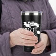 thumbnail image 4 of 20 oz Double-sided Vintage 2001 Coffee Tumbler Cup With Old Time Information, 21st Birthday Gifts for Her Him, 21st Birthday Decoration, 21st Vacuum Cup with Lid Black, 4 of 6