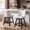 White-PU Leather, variant on Firmoz 26" Swivel Bar Stools, PU Leather Upholstered Solid Wood Pub Chairs with Nailhead Trim, White