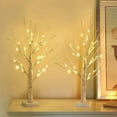 thumbnail image 3 of 60cm Easter White Birch Tree LED Light Twig Tree for Hanging Eggs Decorations, 3 of 5