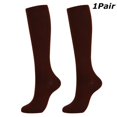 thumbnail image 1 of EIGTHTAIL Compression Socks Support Stockings Leg - Open Toe Knee High - 20-30mmHg - Helps Circulation  Varicose Veins  Swollen Legs - Nude Regular Size (5 Pairs), 1 of 10