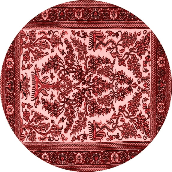 Ahgly Company Indoor Round Persian Red Traditional Area Rugs, 7' Round