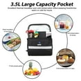 thumbnail image 3 of Bike Front Handlebar Bag, Waterproof Bicycle Front Storage Bag, Outdoor Cycling Pouch Front Basket with Touchscreen Transparent PVC Pouch for Smartphone Holder, Wallet, Sunglasses, 3 of 8