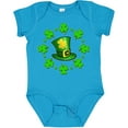 thumbnail image 3 of Inktastic St. Patricks Day shamrocks and hat Boys or Girls Baby Bodysuit, 3 of 5