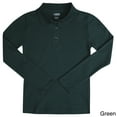 thumbnail image 4 of French Toast Girls School Uniform Long Sleeve Picot Collar Interlock Polo Shirt, Sizes 4-20 & Plus, 4 of 8