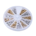 thumbnail image 3 of 120pcs10 Styles Golden Metal Charms Loose Spacer Beads Jewelry Making, 3 of 5