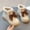 Beige, variant on Bnwani Boots for Girls Ankle Fleece Lined Velvet Soft Bow Soft-Soled Princess Booties 3-9 Years