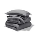 thumbnail image 1 of Down Alternative Comforter Set - 2-Pieces - All Seasons - Twin/Twin-XL, Heather Charcoal, 1 of 6
