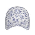 thumbnail image 2 of Naloa Original Classic Low Profile Hat Men Women Baseball Cap Dad Hat Adjustable Unconstructed Floral Butterfly Print Cap, 2 of 9