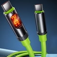 thumbnail image 3 of Daily Mix Store 240W Super Fast Charging Car Data Cable, Type C to C Cable with LED Digital Display, PD3.1 6A Power Delivery for Laptops Phones, 1.2m/2m Thickened Wire for Travel Office, 3 of 9