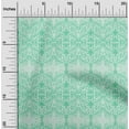 thumbnail image 2 of oneOone Polyester Spandex Sea Green Fabric Asian Block Print Traditional Motif Fabric For Sewing Printed Craft Fabric By The Yard 56 Inch Wide, 2 of 4