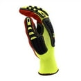 thumbnail image 4 of 10-Pack of Cordova 7739M OGRE-CR+ 13-Gauge Work Gloves, Hi-Vis Yellow HPPE/Glass Shell, TPR Protectors, Interior Foam Palm Padding, Red Sandy Nitrile Palm Coating, ANSI Cut Level A4, Medium, 4 of 4