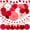Red, variant on 35pcs Party Decorations Paper Fan Hanging Set - Birthday Wedding Shower Circus Festival Decor (red)