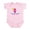 Petal Pink, variant on CafePress - Surfer Girl Baby Bodysuit With Sun - Baby Light Bodysuit, Size Newborn - 24 Months