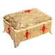 thumbnail image 5 of Caja De Baratijas, Joyero Decorativo De Estilo Antiguo Con Forro De Terciopelo De Metal Para El Hogar, 5 of 7
