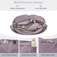 thumbnail image 5 of KXF Multi-layer Nylon Shoulder Bag for Women Large Capacity Crossbody Bag Lightweight Travel Satchel, 5 of 7