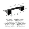 thumbnail image 6 of Amerock Blackrock Matte Black Pivoting Double Post Toilet Paper Holder, 6 of 8
