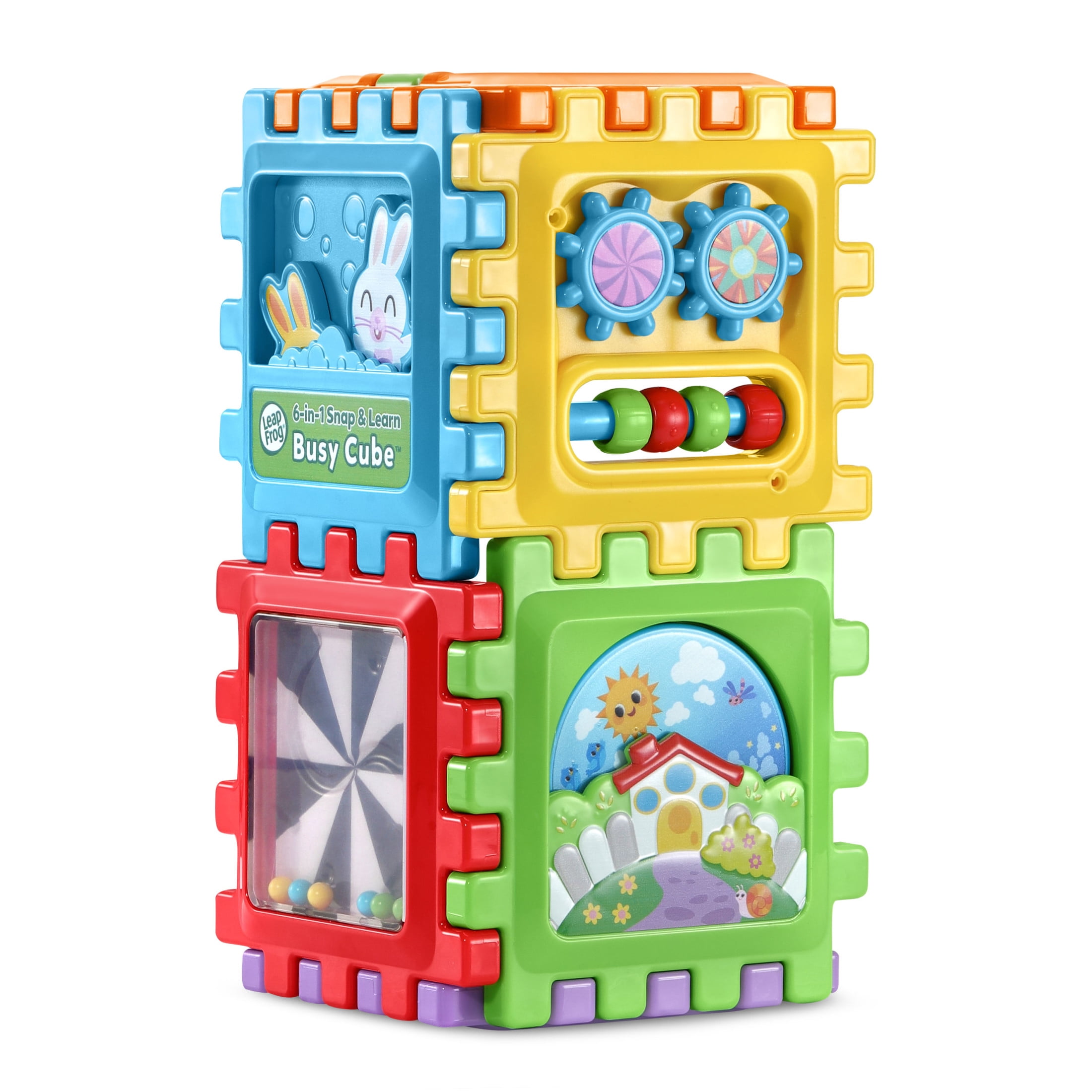LeapFrog 6-in-1 Snap & Learn Busy Cube Interactive Learning Toy for Toddlers, Ages 12–36 Months