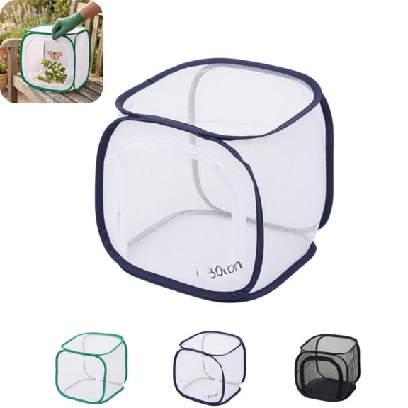 Folding Insect Mesh Cage, Portable Outdoor Bug Habitat Net Terrarium for Kids Nature Exploration
