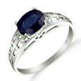 thumbnail image 2 of Galaxy Gold 14k Solid White Gold Filigree Ring with 1.15 Carat (CTW) Natural Blue Sapphire-2394 (7), 2 of 7