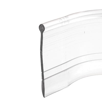 CRL M6184 Clear Round Top 'Bulb' Type Shower Door Bottom Seal and Wipe