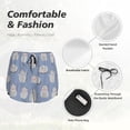 thumbnail image 6 of Lsque Cute Fat Cat Printed Women's Running Shorts with Liner Pockets,Elastic Quick Dry Workout Athletic Gym Yoga Shorts,Womens High Waist Shorts-Small, 6 of 9