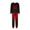 thumbnail image 4 of Racifhz Matching Family Halloween Pajamas Set Comfortable Loungewear Long Sleeve and Pants Sleepwear Festive Holiday Printed Nightwear Cozy Autumn Fall Gifts for Family Party, Women Size:S, 4 of 5