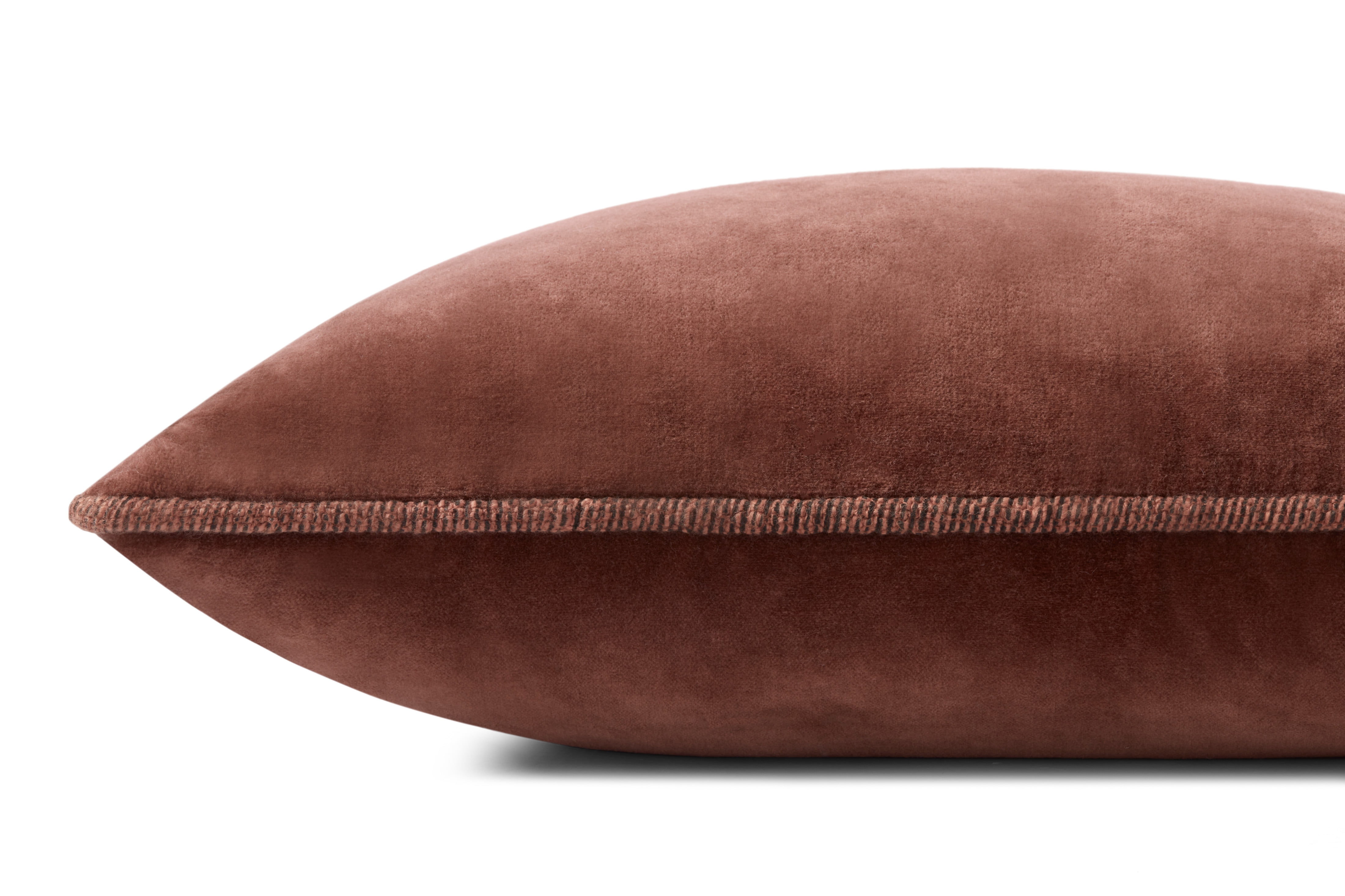 Chris Loves Julia x Loloi Liza Cinnamon 13'' x 21'' Decorative Pillow