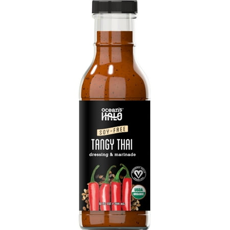 Vegan Tangy Thai Salad Dressing, Ocean's Halo, Organic, Soy Free, Spicy, 12 fl oz