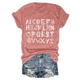 thumbnail image 4 of Women's Casual Letter Print Short Sleeve T Shirt Top | Trendy Summer Graphic Tees | Soft And Comfortable | S XXL Long Sleeve Tops for Women Loose T Shirts Juniors Graphic Tops Tee Shirt Women T Shirt, 4 of 5