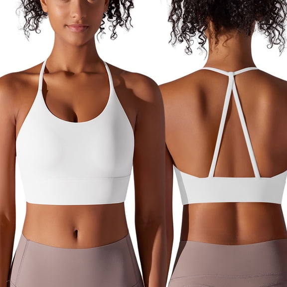 Women Fashion Solid Beauty Back Strap Sports Running Fitness Yoga Wear Sports Bra Underwear Sports Bra Cups Sports Bras Pack for Women Padded Bras for Women Womens Bras Comfortable Wide Band Large Bra