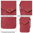 thumbnail image 3 of Small Crossbody Cell Phone Purses for Women Cell Phone Wallet Bags with Coin Pocket,red, 3 of 5