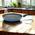 thumbnail image 5 of Starbasix 12" (30cm) Fry Pan, Non-Stick, Pressed Aluminum, Easy Cleaning, Blue, 5 of 5