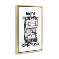thumbnail image 3 of Stupell Industries More Espresso Less Depresso Gold Framed Floater Canvas Wall Art design by JJ Design House LLC, 25 x 17, 3 of 9