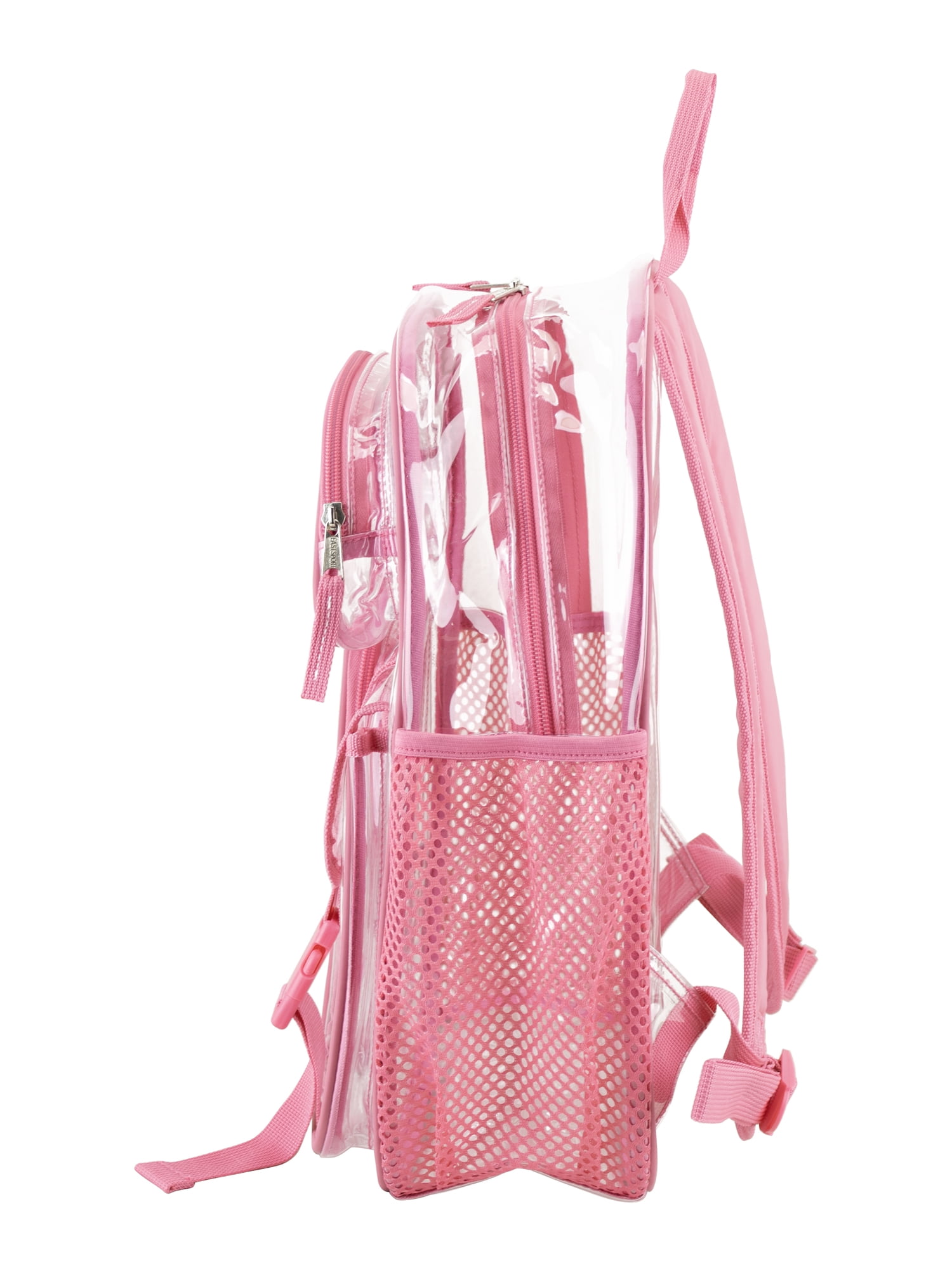 Eastsport Unisex 16" Junction Cargo Clear Backpack, Chateau Rose