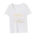 thumbnail image 4 of Camiseta para Mujer con Cuello Redondo, Ropa de Calle, Camiseta de Manga Corta para Viajes de Camping M, 4 of 7