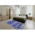 thumbnail image 5 of Ahgly Company Machine Washable Indoor Square Transitional Denim Dark Blue Area Rugs, 3' Square, 5 of 7