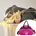 thumbnail image 4 of Bolsa de baile para niñas, ropa, zapatos, bolsa deportiva de baile para mujeres adultas, bailarinas de ballet Rosa roja, 4 of 5