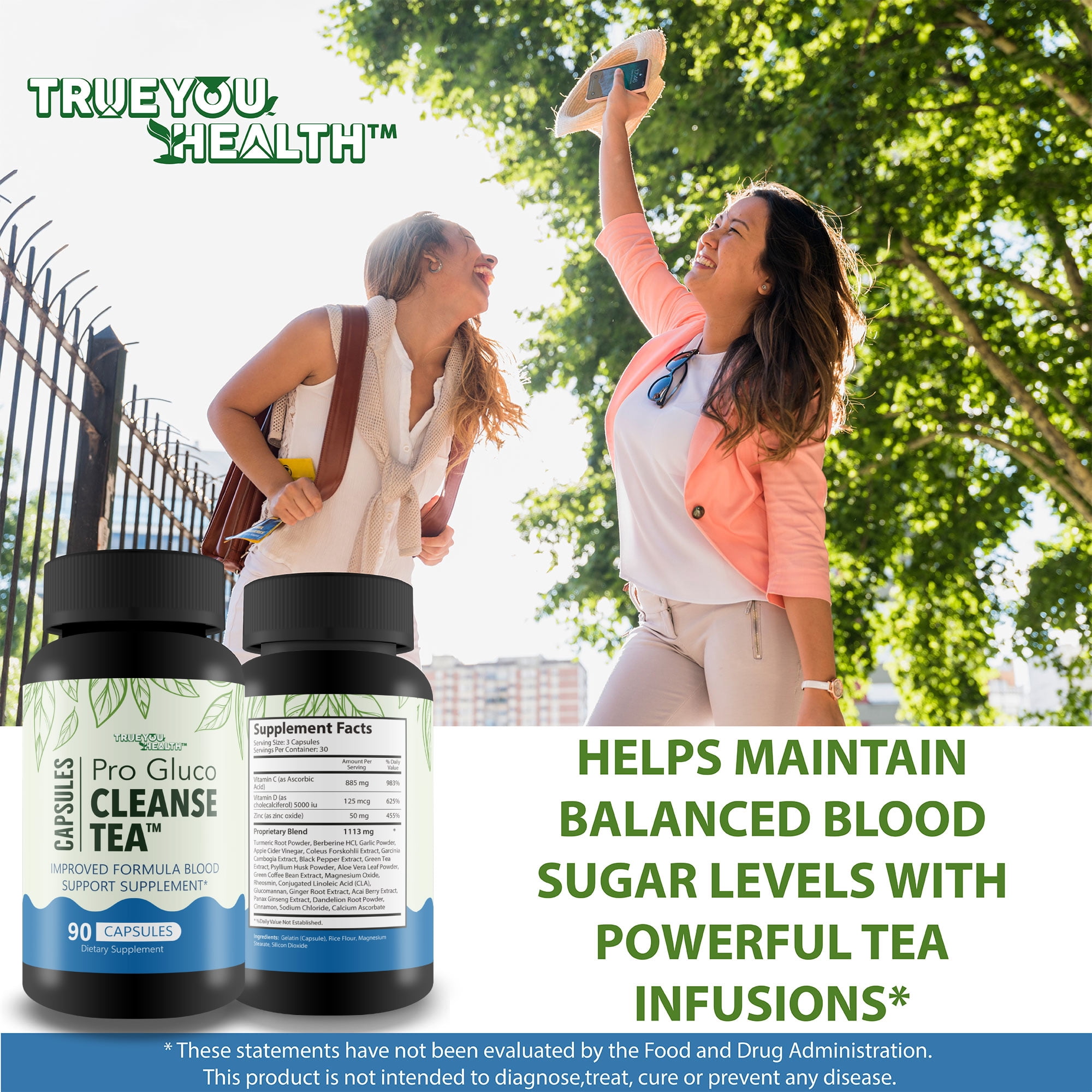 Pro Gluc Cleanse Tea Capsules - Our Best Blood Cleanse Detox - Overall Health Blood Health Blood Support Supplement - Blood Balance Supplement for Blood Boost Blood Flow Support - Blood Support Pills