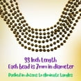 thumbnail image 6 of Mardi Gras Krewe Gold Mardi Gras Beads - 33 Inch 72 Necklaces, 6 of 6